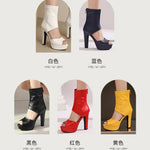 Retro Rome Gladiator Sandals Women Peep Toe Thin High Heels Summer Shoes 2026 Zip Lady Party Nightclub Show Plus Size 43