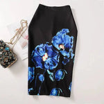 Spring Summer Women Y2K High Waist Midi Pencil Chiffon Skirts Slim Bodycon Vintage Hip Raise Korean Fashion Clothes UOV5