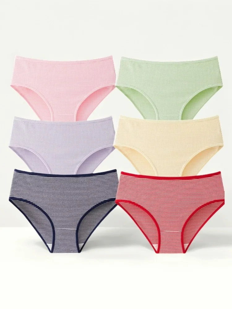 2Pcs/Set Women High Rise Panties Seamless Underwear Winter Warm Underpants Breathable Briefs Female Sexy Lingerie