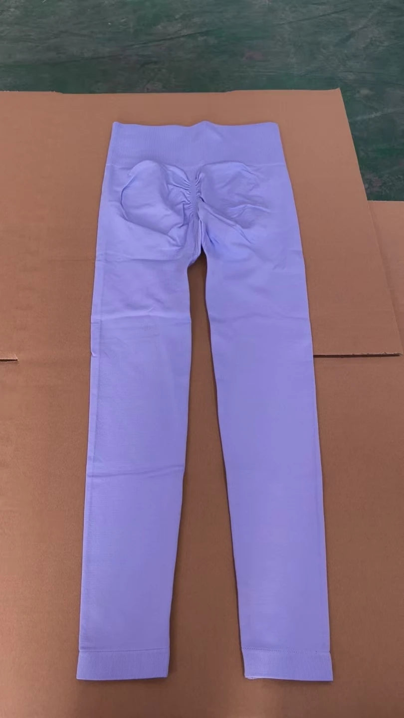 High Waisted Butt Lift High Elastic Yoga Workout Leggings for Women - Four-Way Stretch Breathable Quick Dry Gym Sports Pants