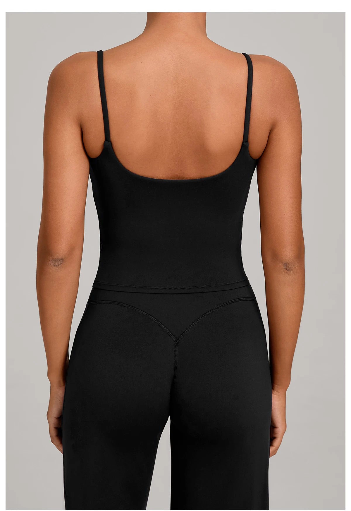 GYM Tank Top With Built In Bra women's Yoga clothing running Square Neck fitness vest beautiful back sports Workout