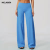 NCLAGEN Womens Wide Leg Pants High Waist GYM Clothes Loose Casual sport Trousers Outdoor Running Fitness Workout Leggings