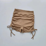 High-Waisted Women's Yoga Fitness Shorts Sexy Drawstring Tied Three-Part Sports Hot Pants for Fitness And Exercise