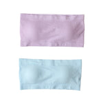 2Pcs/Set Strapless Bras For Women Tube Bra Female Sexy Crop Top Seamless Underwear Non-wire Bandeau Bra M-XL Women Intimates
