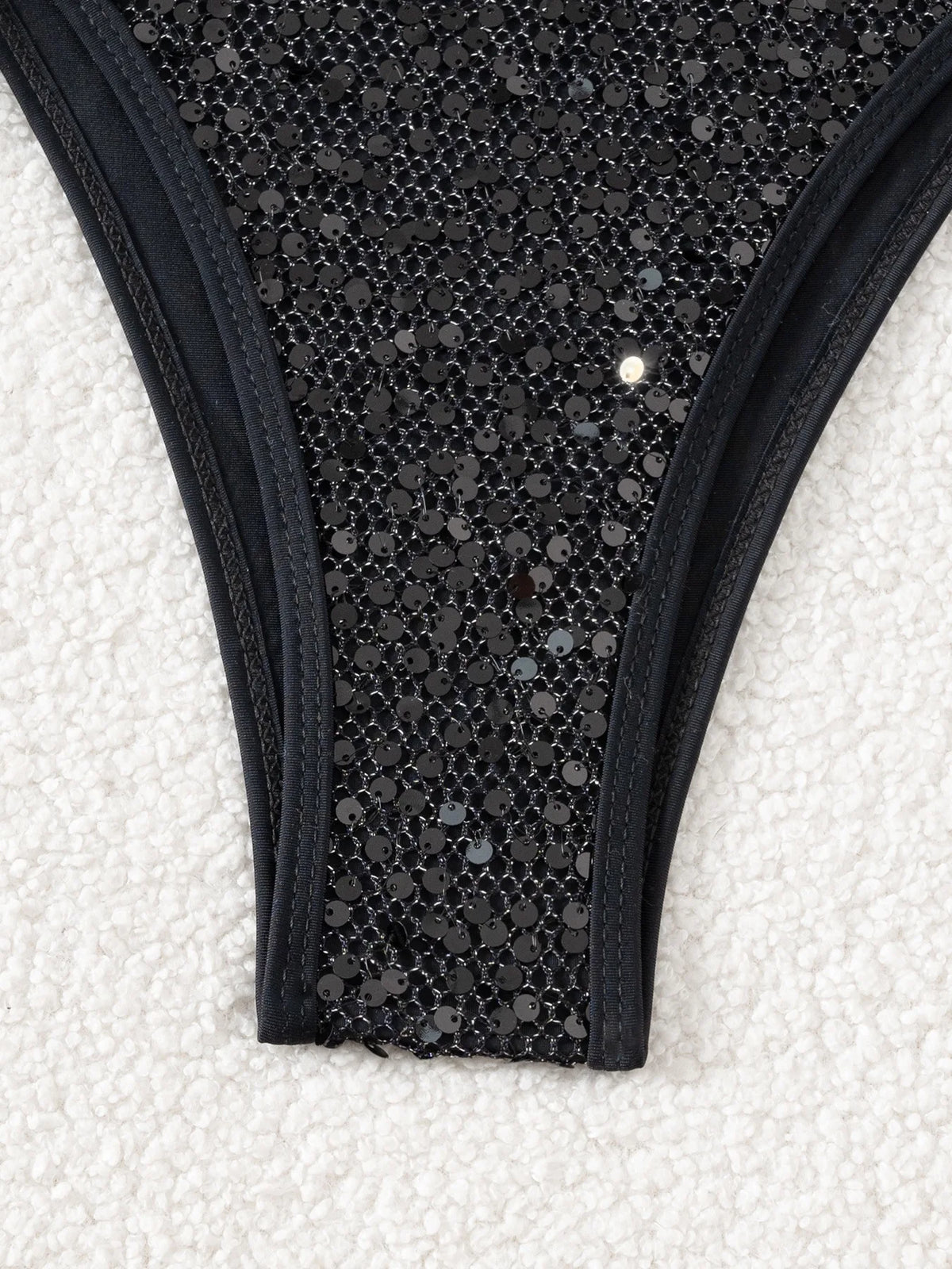 Shiny Sequin Pink Black Bikini Women Sexy Mesh Push Up Bra Tie Side Thong Swimsuit 2026 Brazilian BeachBathing Suit Swimwear