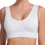 Shockproof Sports Yoga Bra for Women Removable Breast Pad S-7XL Sexy Elastic Back Cotton Sleep Bra Comfortable Sleepwear Top