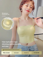 MOYISU Beautiful Back Strap Underwear Women's Big Chest Small Chest Gathering Without Trace Chest Thin Summer Vest Wear Bra