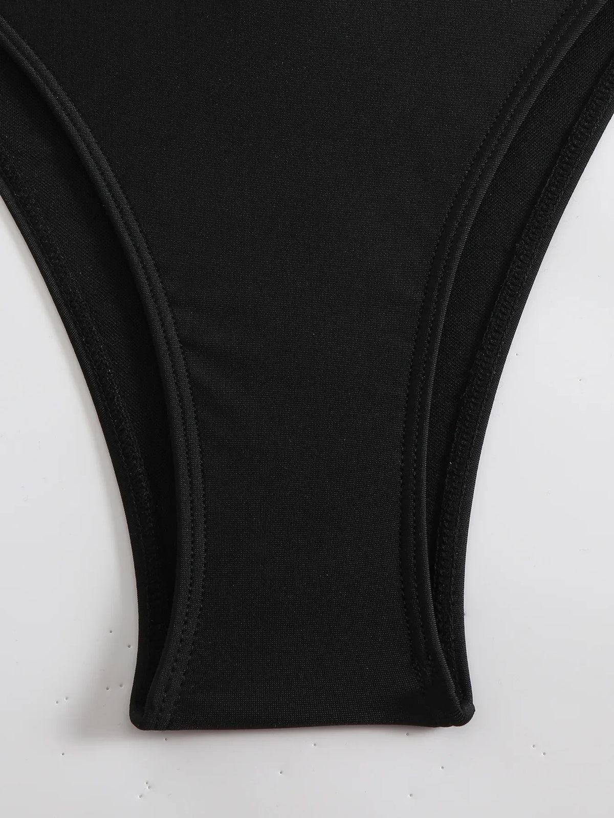 Sexy Black Hollow Out Bikini 2025 Women One Shoulder Metal DesignerBackless Thong One Piece Swimsuit Summer Bathing Suits