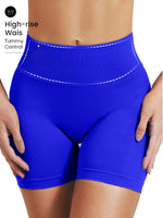 High stretch hip lifting fitness yoga shorts with peach hips and no awkward lines, Pilates medium intensity training shorts