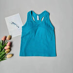 Women's One Piece Yoga Sports Vest Stretch I-Shaped Running Fitness Slimming Short Style Camisole Outerwear