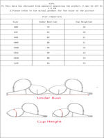 White Plus Size Underwire Bra Women Full Coverage Push Up bra Letter Print Adjustable Straps Big Cup Supportive Seamless Bra
