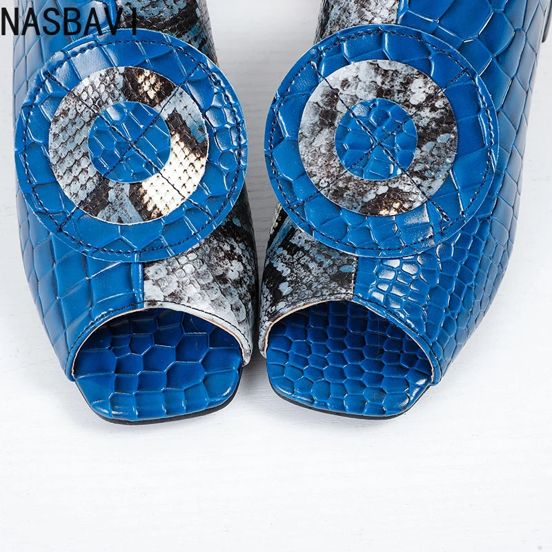 NASBAVI Out Outdoor Slippers Latest Luxury Shoes Women Designers Ladies Shoes and Sandals Wedding Shoes for Women Big Size 45 46