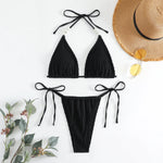 Sexy White Micro Bikini Women Swimsuit Swimwear Triangle Biquini Thong Bikinis Set White Swimming Female Bathing Suits Beachwear
