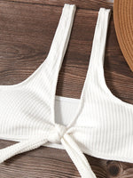 2026 Bowknot Sporty Bikinis Solid Swimwear Female Sexy Swimsuit Women Bathers Bathing Swimming Swim Suit Beachwear
