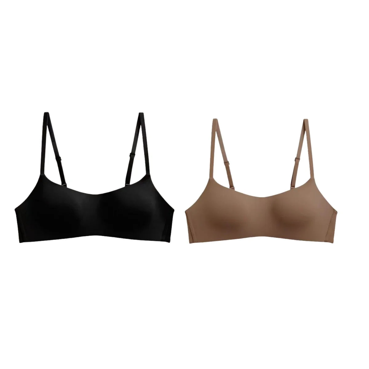 2PCS/Set Seamless Bras For Women Wireless Underwear 1/2 Cup Bra Female Wirless Sexy Lingerie Soft Padded Thin Intimates