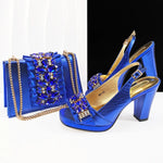 doershowLastest Italian Design Fashion Style Ladies Shoes with Matching Bag Set 2025 Nigerian Shoes and Bag Set HFG1-2