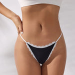 Lace Cotton Panties Sexy Women Briefs Underwear Thong Soft G StringIntimates Ladies Female Panty Lingerie