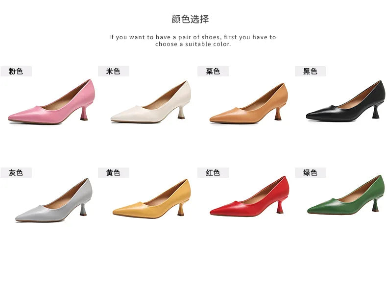 Patent Leather Fashion High Heels 2026Pointed Toe Pumps Elegant Woman Heeled Shoes Shallow Mouth Candy Colored Sexy Single Shoes