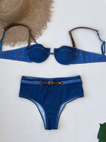 2026 Trendy Ladies Corset Bikini Set Hot Hot Lingerie Denim Sexy Casual Woman Swimsuit For Mature Females Beach Holiday Swimwear