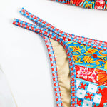 Swimming Suit for Women Bikini Set 2026 Sexy Boho Style Geometric Ethnic Print Swimsuit Beach Bathing Suit Thong Micro Swimwear