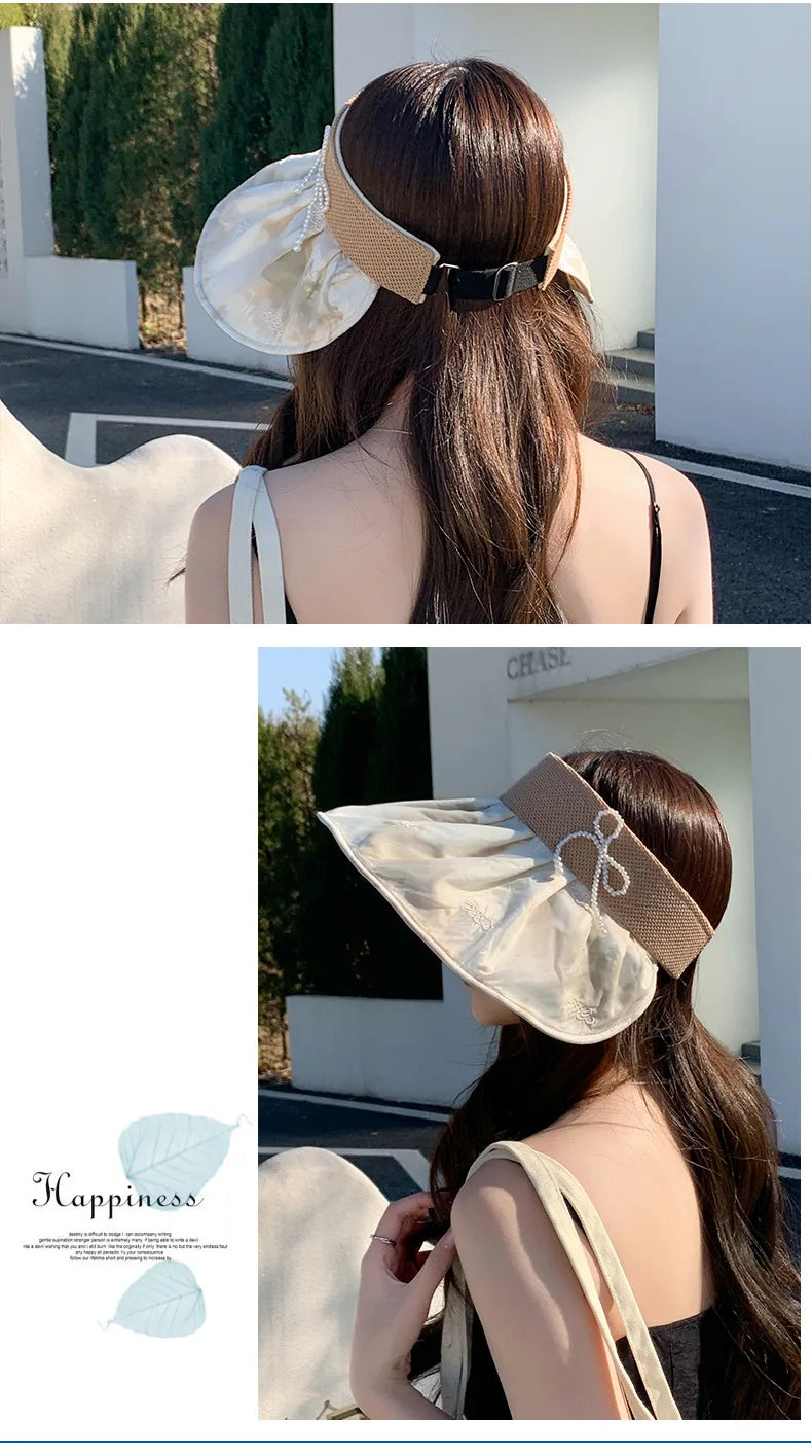 Summer empty top sun hat outdoor sports sun protection hat casual sun hat