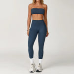 Yoga Set 2PCS Fitness Suit Women's Tracksuit Sportswear Workout Sports Bra High Waist Leggings Gym Clothing Sports Shorts Suits
