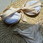 Flowers Printed Halter Underwired V-Bar Bikini Women Swimwear Female Swimsuit Two-pieces Bikini Set High Cut Bathing Suit Swim