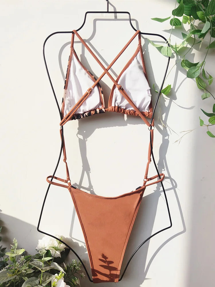 Extreme Mini One Piece Swimsuit Women G String Shiny Swimwear Female Micro Thong Monokini Bather Backless Bathing Suit Swim wear