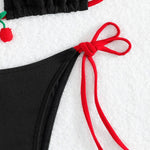 Strawberry Designer Bikini Women White Contrast Bikin Micro Swimsuit Two Pieces Bikini Set Brazilian Bathing Suit Thong Swimwear