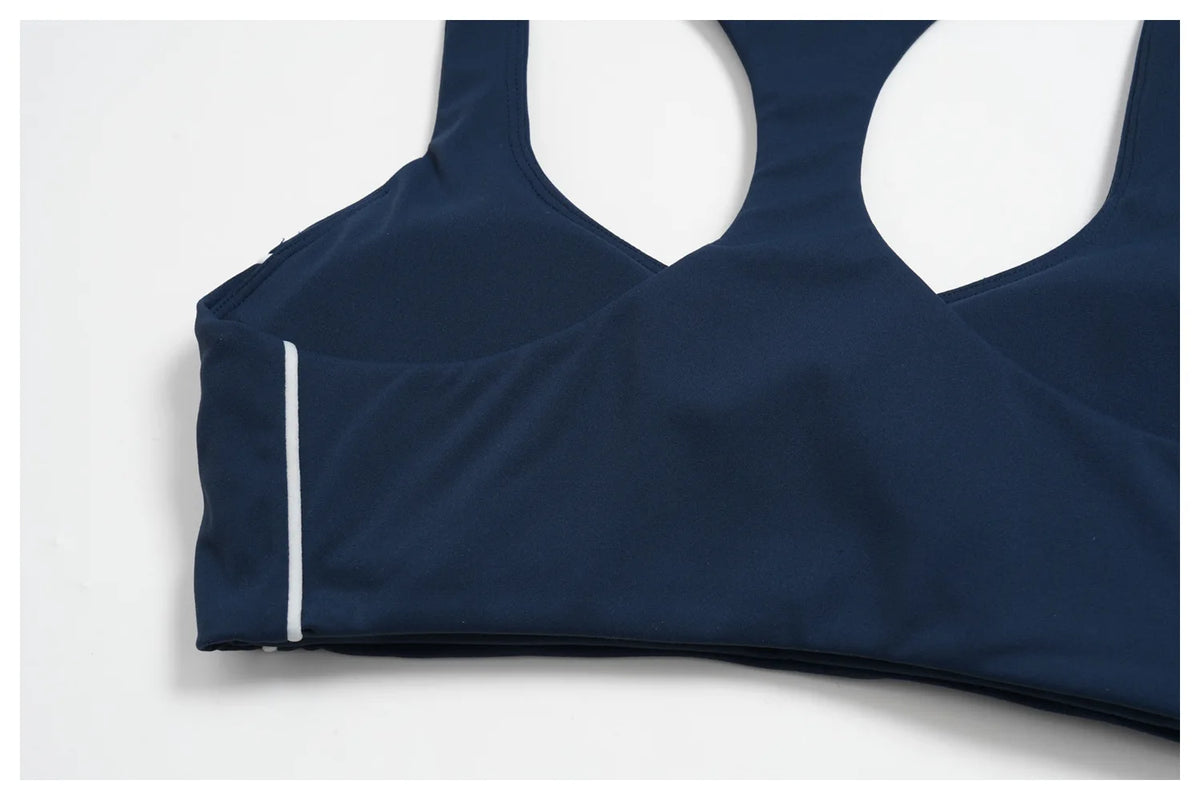 Quick Drying Shaved Tight Yoga Suit for Women Color Contrast Slim Sports Bra High Waist Shorts Running Fitness Suits Tracksuit