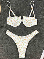 Underwired V-Bar Bikinis 2026 Polka Dot Bikini Women Swimsuit Female Swimwear Two Pieces Bikini Set Push Up Bathing Suit Swim