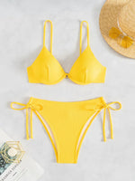 ZTVitality Solid Underwire Sexy Bikini 2025 New Arrival Biquini Padded Push Up Bandage Swimsuit Women Swimwear Summer Beachwear