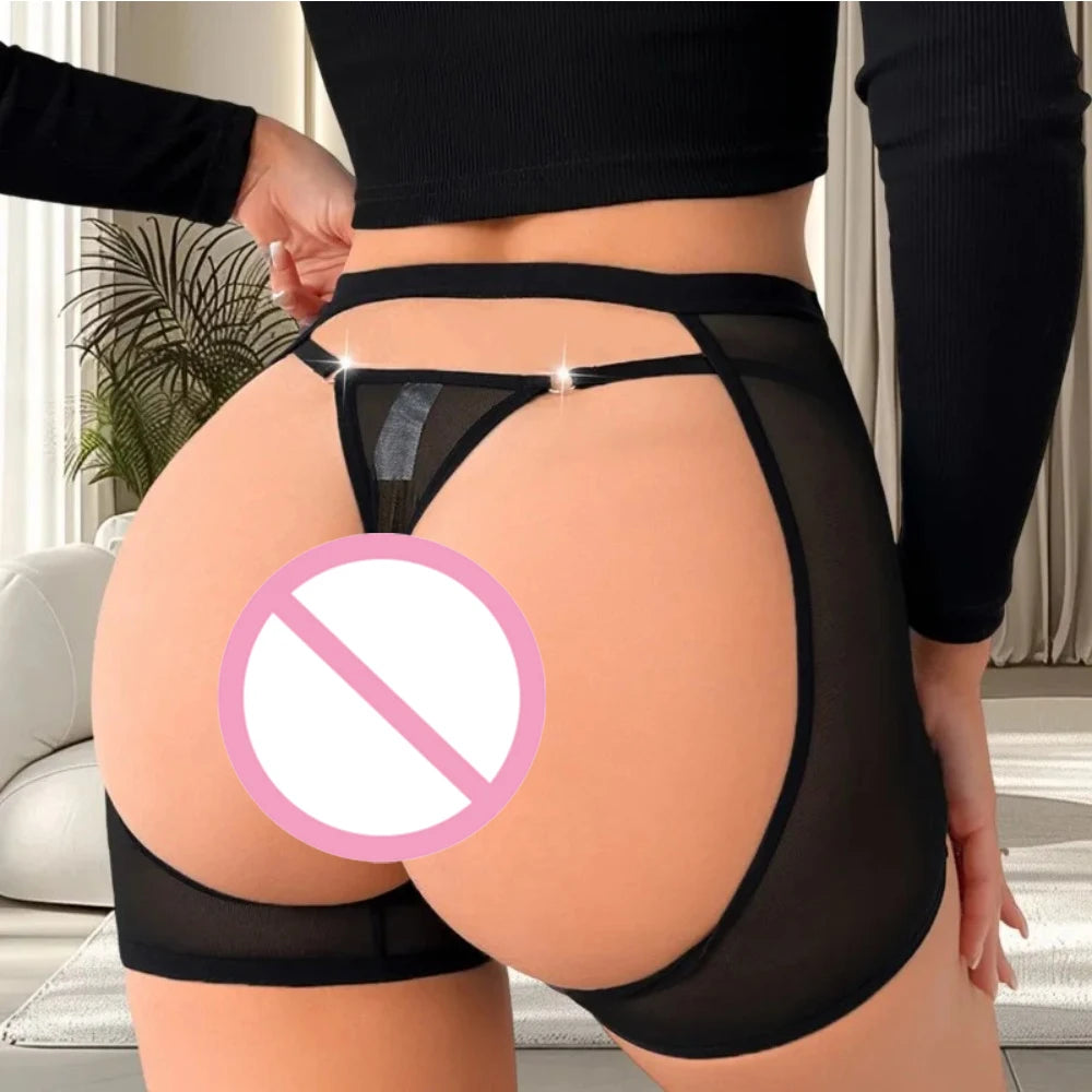 1pcs Low Rise Sexy Women G-string Hollow Out Breathable Comfort Panties Sexy Lingerie Erotic Lady Thongs Mesh Female Underpants