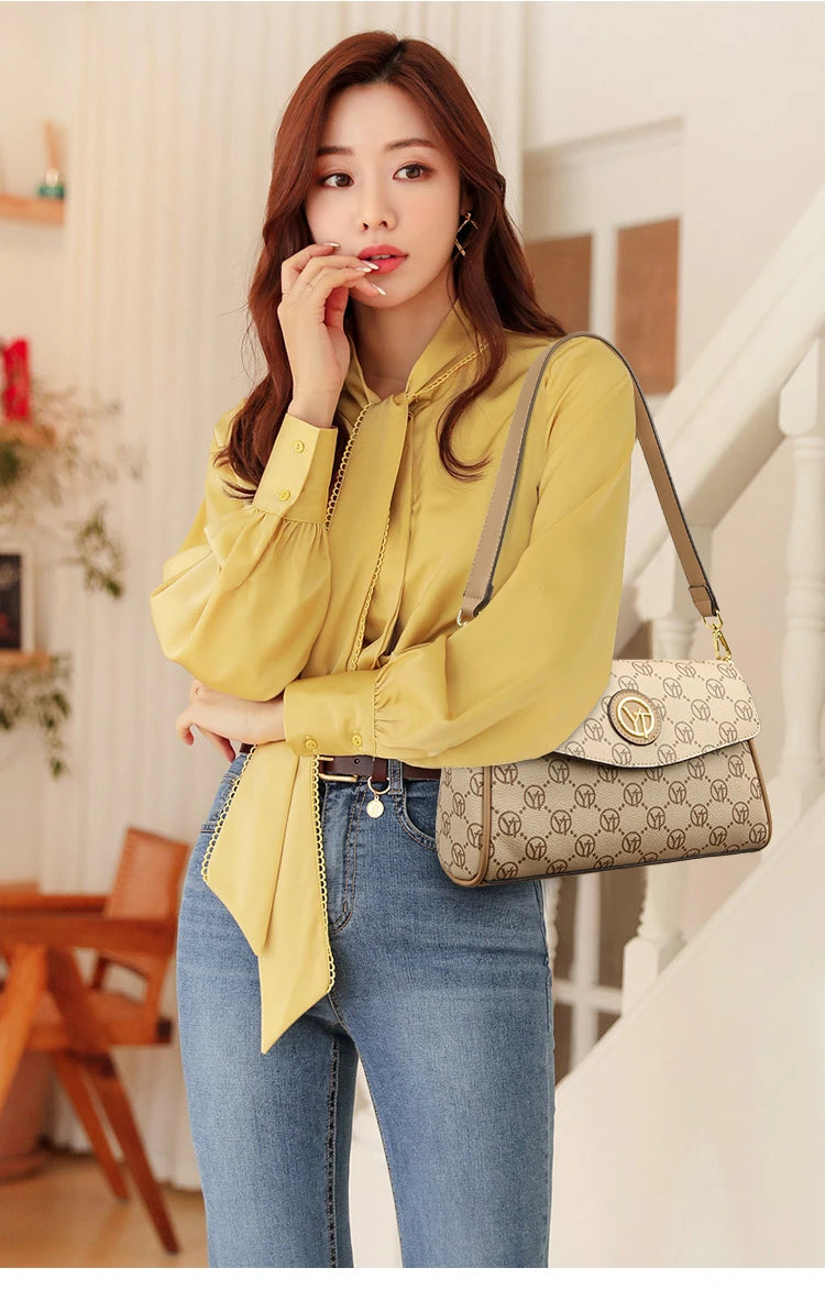 New Fashion Luxury Brand Women's Shoulder Bag High Quality Lady Crossbody Bag Round Women's Wallet Waterproof Women's Handbags
