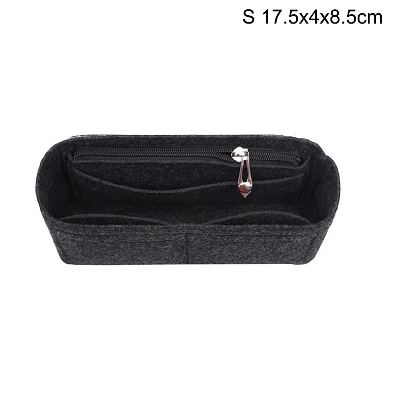 1PC Felt Insert Bag Organizer, Makeup Organizers, Liner Perfect for Brand Women's Handbags For And Cosmetic Bags〔Nest〕