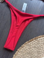 Black rhinestone process bikini sexy thong split swimsuit 2-piece beach set