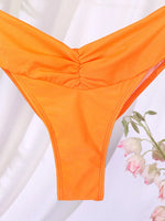 Miyouj Glitter Fabric Bikinis 2026 Sexy Bikini Set Folds Swimsuit Female Halter Bathing Suit Women Swimwear New Beachwear