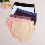 4Pcs/Set Women's Cotton Briefs Women Seamless Panties Solid Color Breathable Underwear Female Low Waist Soft Lingerie S-XXL