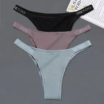 3Pcs/set Low Waist Brazilian Panties Women Cotton Bikini Panties M-XL Lady Comfortable Underwear Female Soft Underpants Lingerie