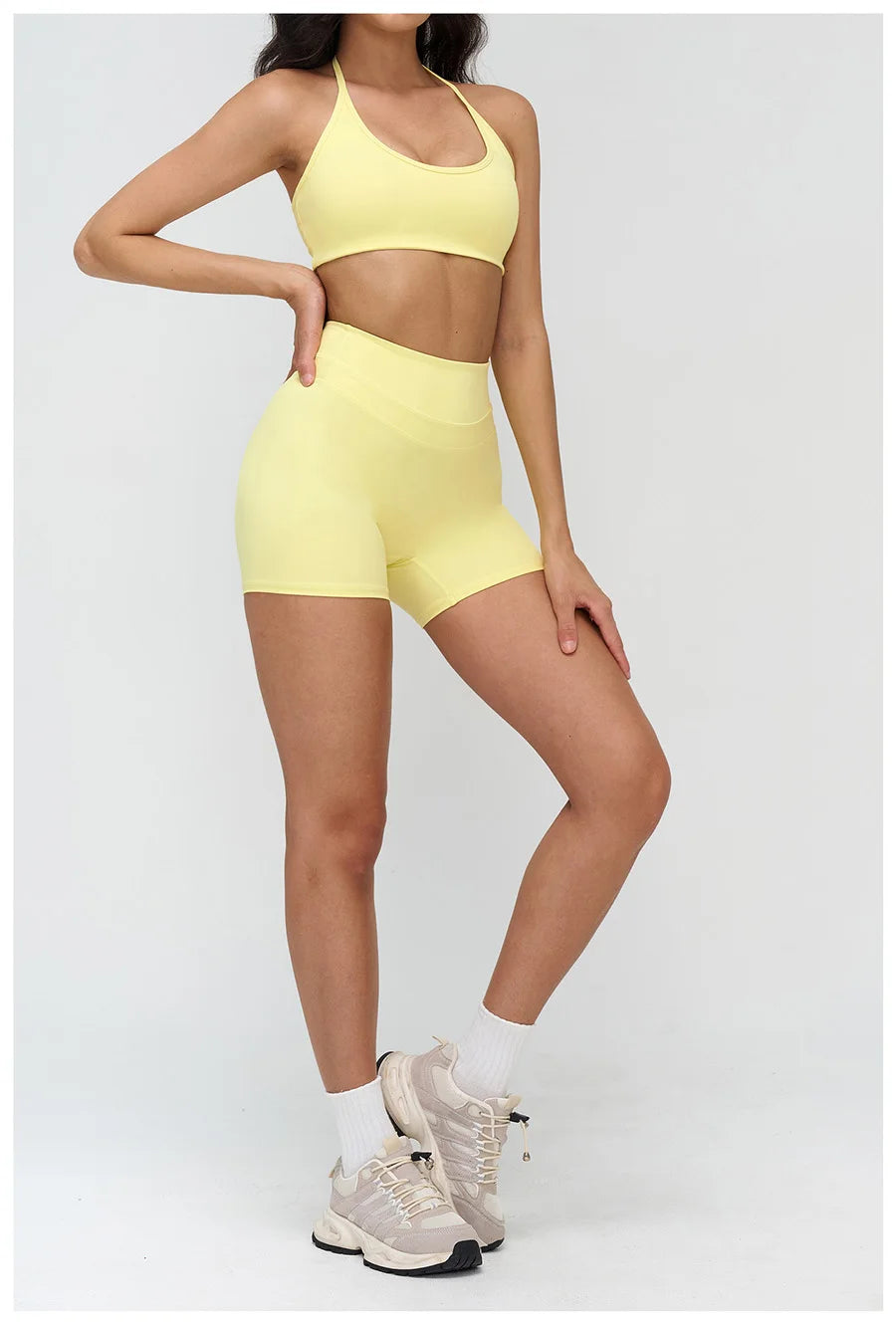 2 Pieces Sportswear Women Yoga Set Gym Clothes Fitness Set Outfit Outdoor Long-Sleeved Shirt Tracksuits Sports Bra Gym Leggings