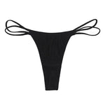 Low Waist Traceless Briefs Double Layered Thin Waistband Panties Comfortable Solid Color Sexy Cotton Sports Fitness Thong 2025