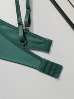 1 Pcs High Quality Sexy and Hot Green Lace Lingerie Sexy Cross Strap Bra Women's Underwear Push Up Bra Fashion Party Bra MR2986