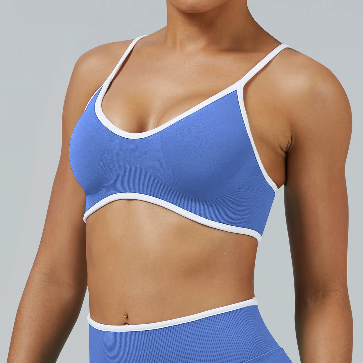 High Strength Sports Bra Seamless Yoga Top Women Fitness Gym Active Wear Back Cross Workout Push-up Fitness Running Underwear