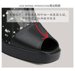 White Polka Dot Mesh Peep Toe Chunky Block Heel Platform Back Zipper Ankle Sandal Boots for Women