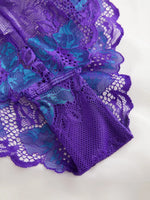 5pcs Lace Sexy Women Panties Mid Waist Perspective Floral Ladies Briefs Breathable Comfortable Female Underwear
