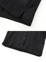 Foridol Solid O-neck Single Breasted Black Blazer Coat Women Autumn Winter Short Jacket Office Lady Vintage Buttons Veste