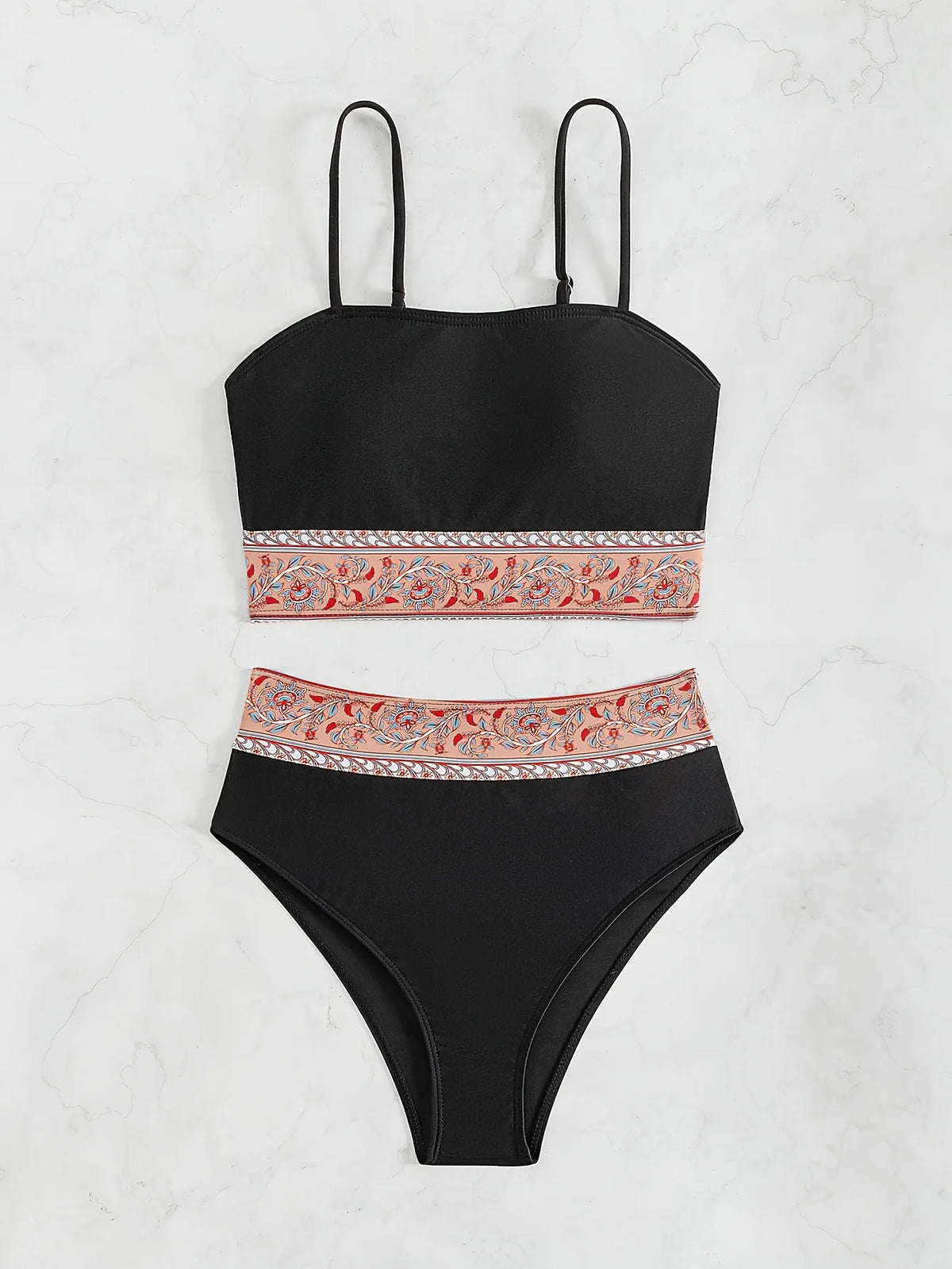 ZTVitality Patchwork Print Push Up Sexy Bikini 2026 New Arrival Padded bra High Waist Swimsuit Female Swimwear Women Brazlilan