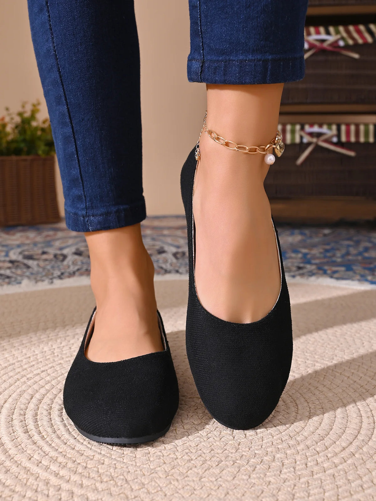 Women Flats Shoes Comfortable Knit Ballet Flat Shoes Women Casual Slip on Loafers Office Boat Sneakers Women Zapatos De Mujer