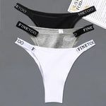 3Pcs/set Low Waist Brazilian Panties Women Cotton Bikini Panties M-XL Lady Comfortable Underwear Female Soft Underpants Lingerie