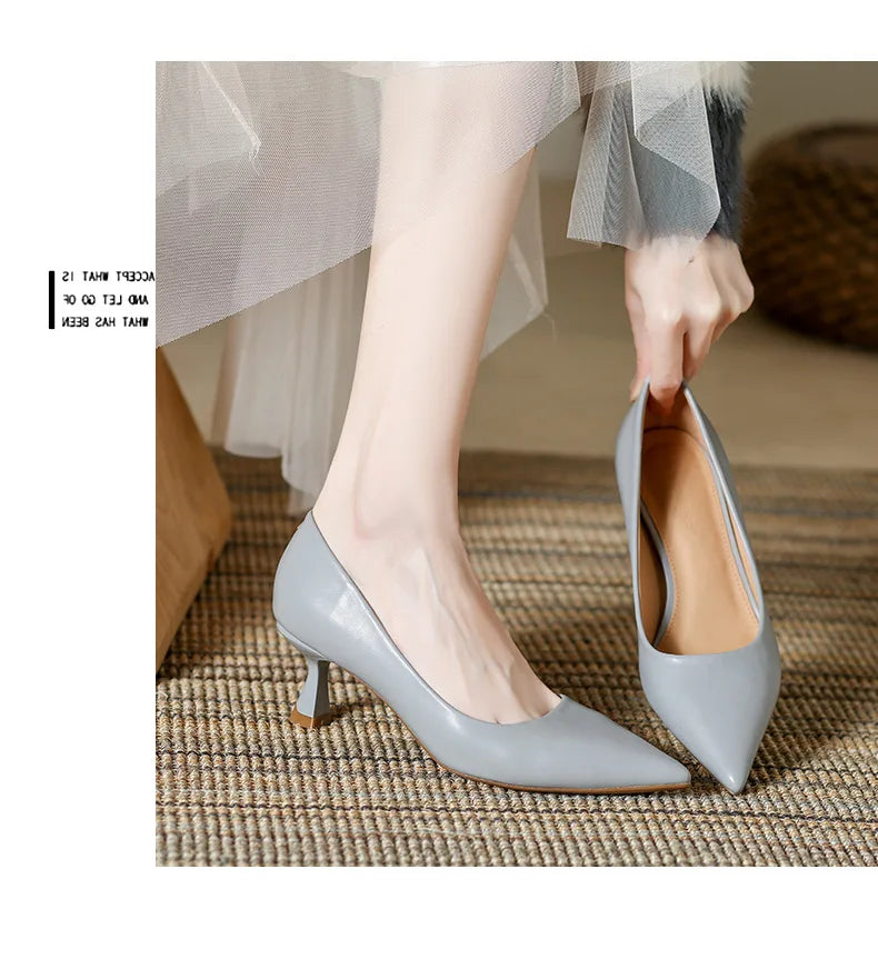 Patent Leather Fashion High Heels 2026Pointed Toe Pumps Elegant Woman Heeled Shoes Shallow Mouth Candy Colored Sexy Single Shoes